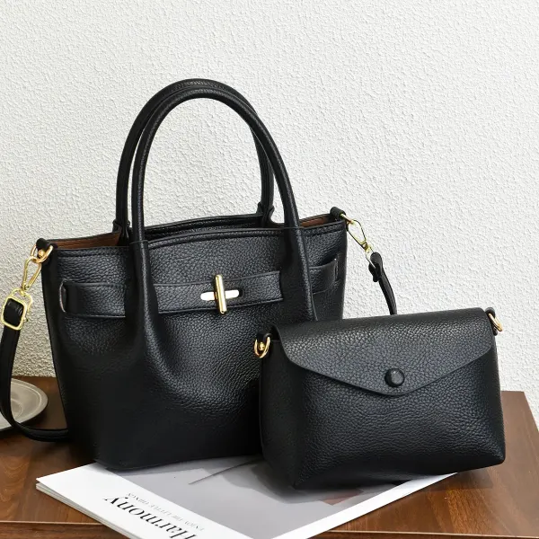 Women PU Leather Bucket Tote Bag With Sewing Thread Detailing And Folds, Top Handle Style For Spring