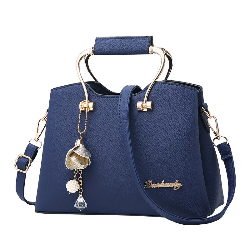 Women’s PU Leather Bucket Handbag With Sewing Thread Detail, Top Handle