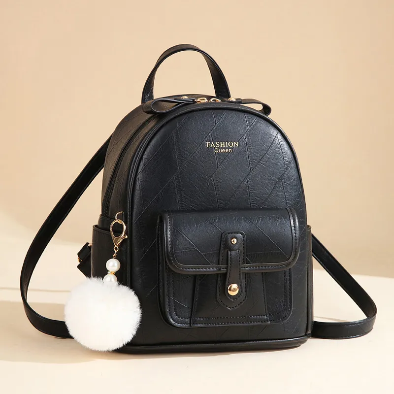Color Block Women's Backpack In PU Material With Breathable Design