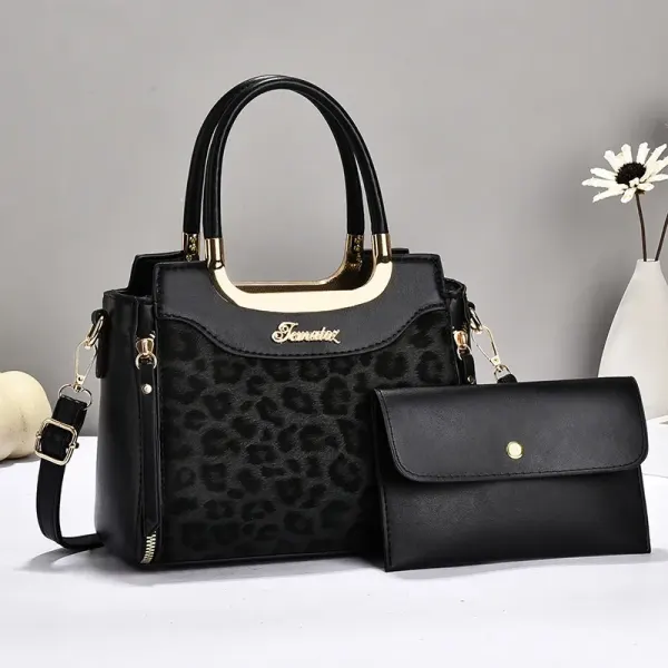 Leopard Square Handbag