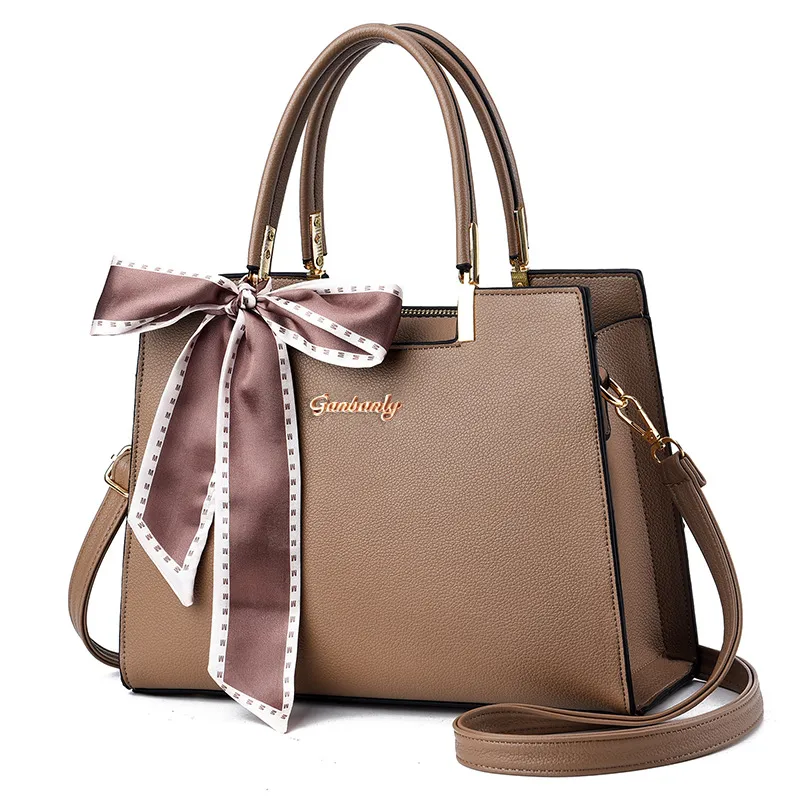 Medium Square PU Leather Handbag For Women In Multicolor With Zipper Closure, Featuring Urban Minimalist Style