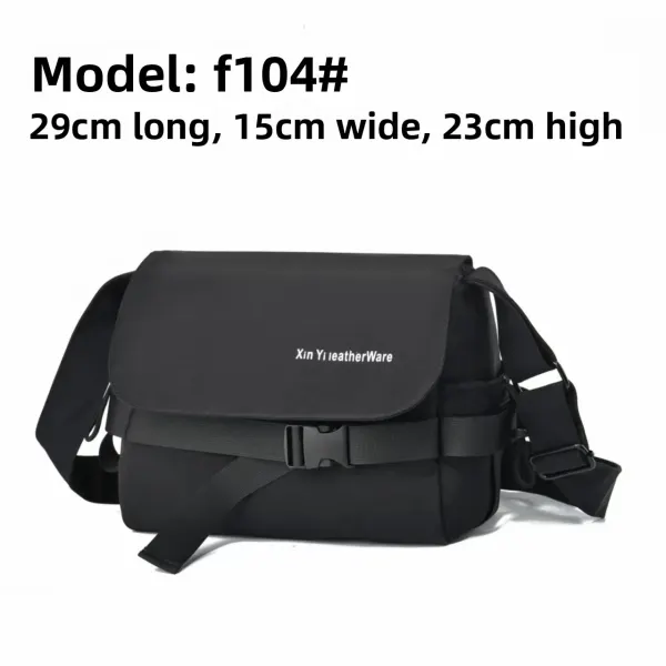 Square Letter Pattern Oxford Cloth Crossbody Bag For Women With Sewing Thread Detail And Waterproof Single Shoulder Strap