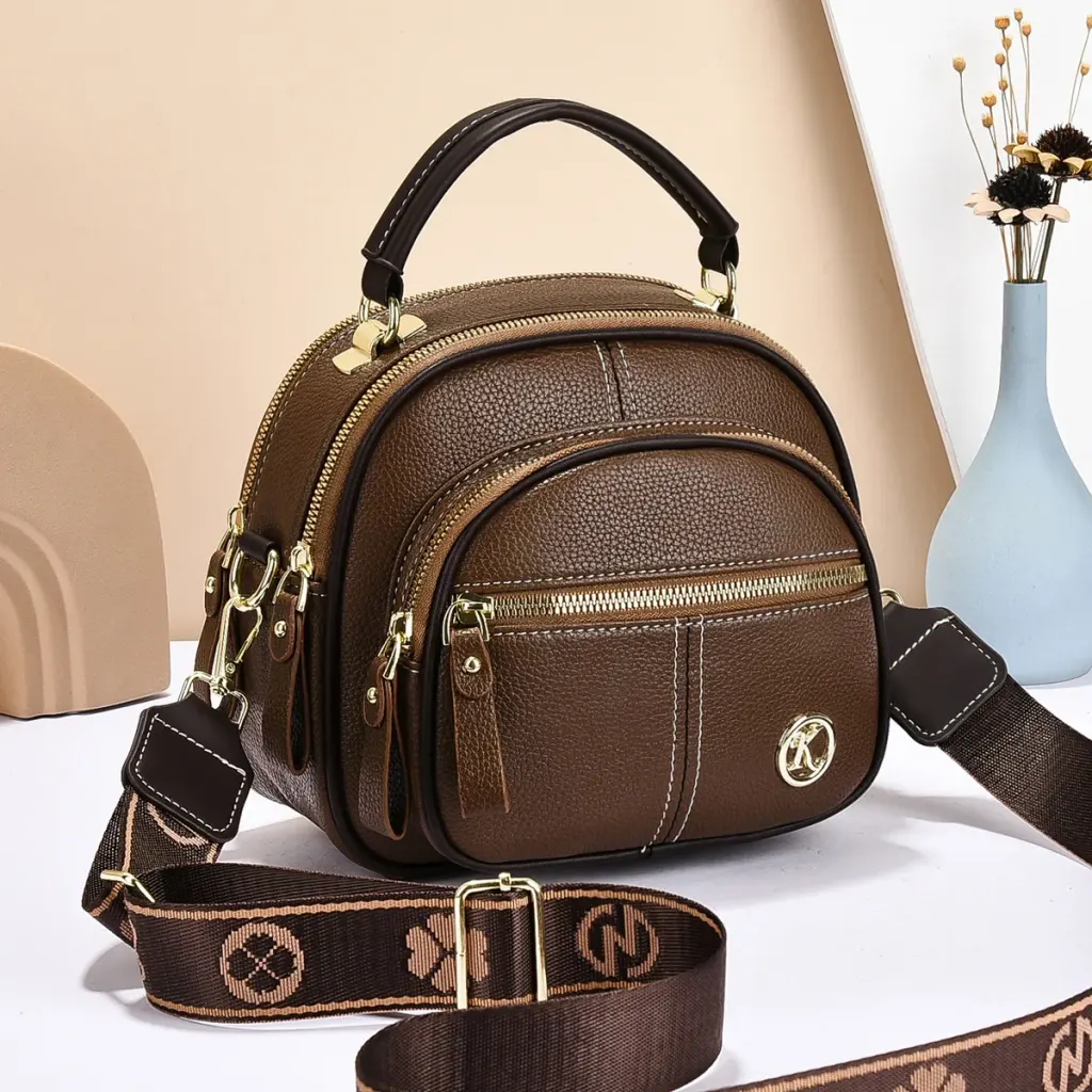 Multicolor Round PU Circle Bag For Women Featuring Single Shoulder Strap Stylish Crossbody Design