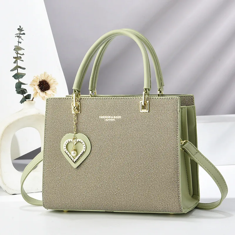 Solid Color Square PU Leather Shoulder Bag For Women In Streetwear Style With Zipper Closure