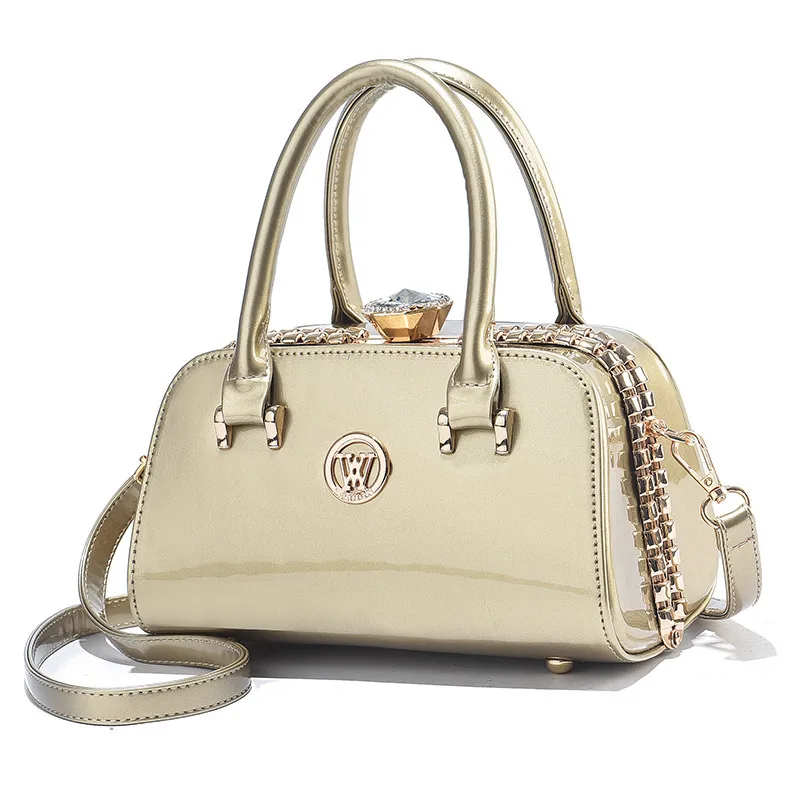 Small Square PU Bag With Zipper Closure, Featuring Sequins In Urban Minimalist Style For Women