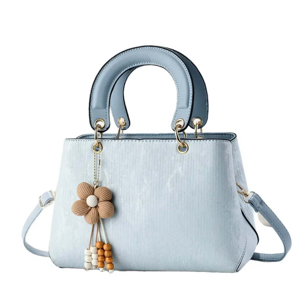 Color Block Square PU Leather Tote Bag For Women With Top Handle