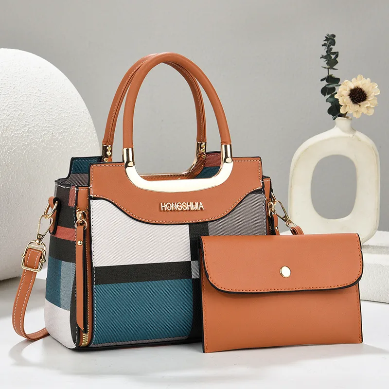 Plaid Square Shoulder Bag