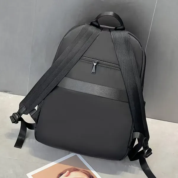 Solid Color Waterproof School Backpack Made Of PU Material For Couples