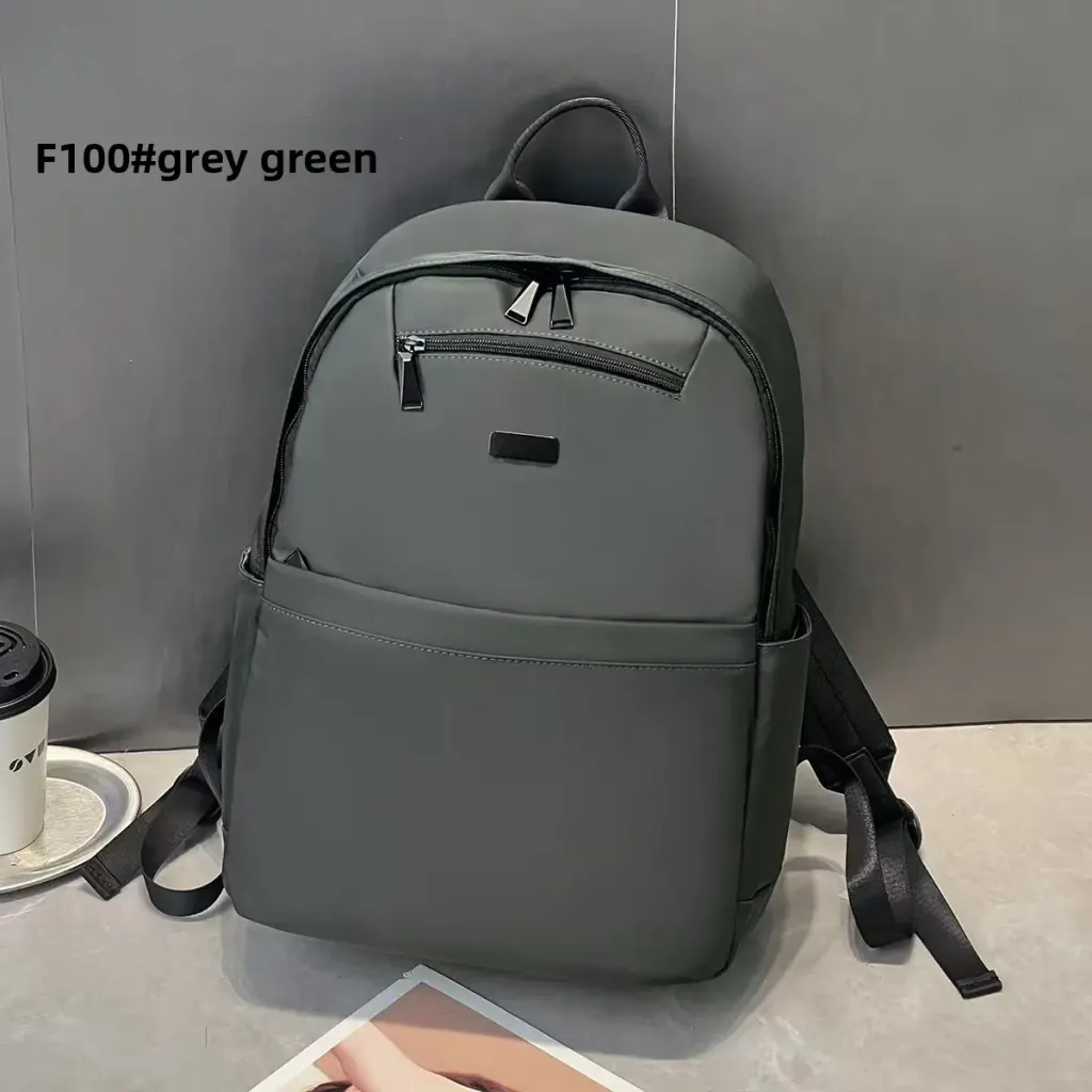 Waterproof PU Laptop Backpack For Women With Sewing Thread Detail