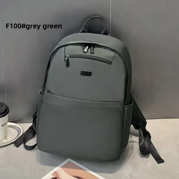 Waterproof PU Laptop Backpack For Women With Sewing Thread Detail