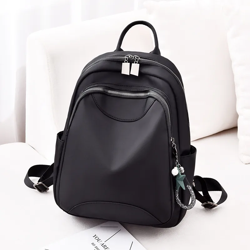 Women's Backpack With Printing Pattern, Made Of PU Material, Featuring Sewing Thread Detail Main image