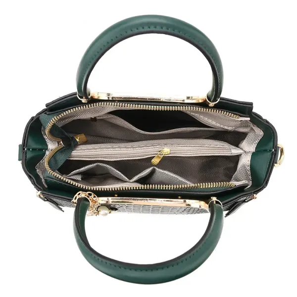 Square PU Crocodile Pattern Ladies Handbag With Single Shoulder Strap