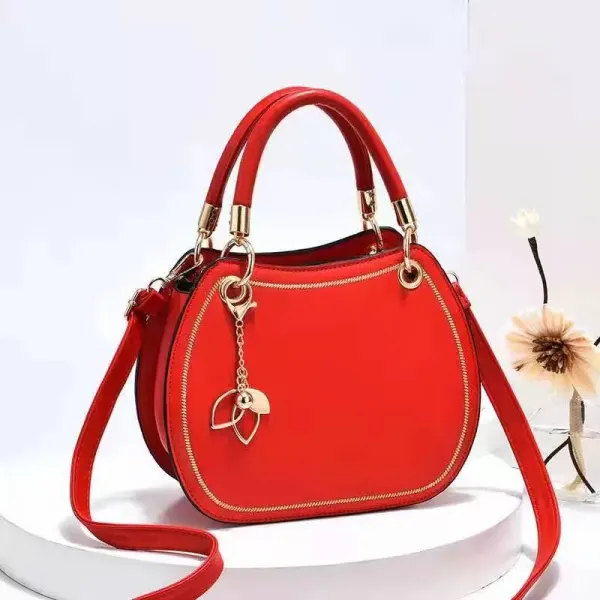 Women’s Square Crossbody Bag In PU Leather With Sewing Thread Detail, Featuring Sling Strap For Autumn & Winter
