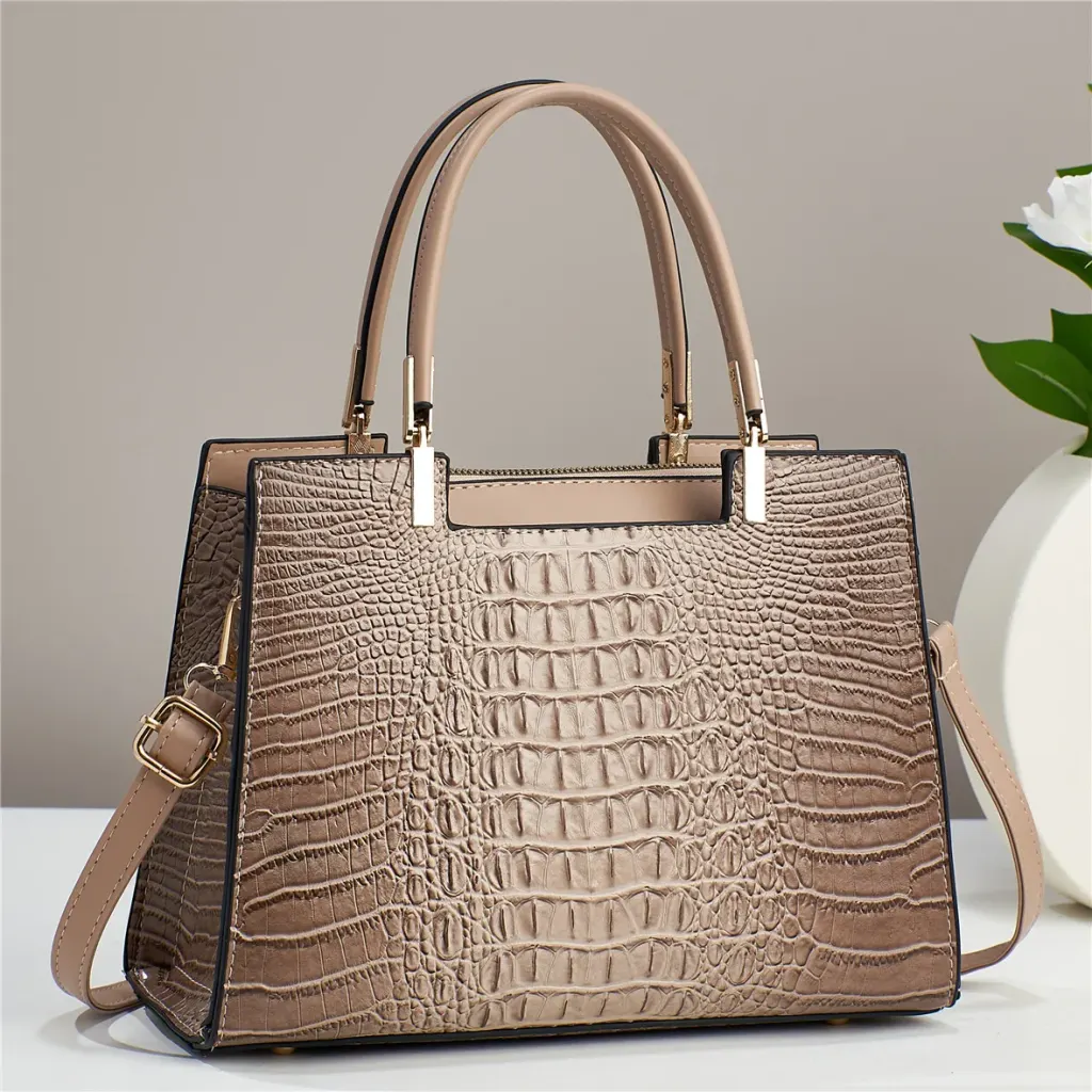 Crocodile Shoulder Handbag