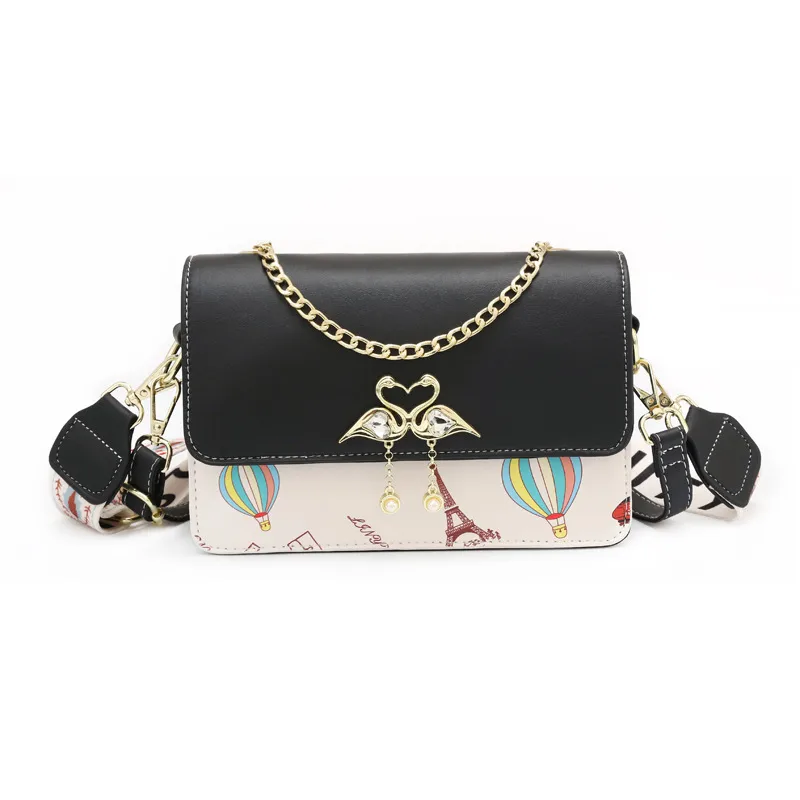 Lock Chain Square Bag