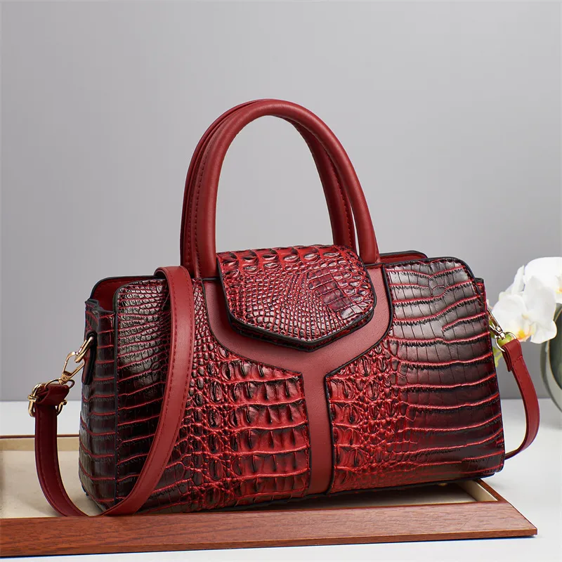 Crocodile Square Pillow Bag