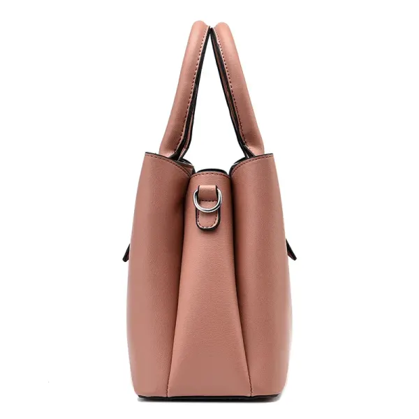 Solid Color Medium PU Leather Women’s Streetwear Shoulder Bag With Zipper Closure, Stylish Single Shoulder Design