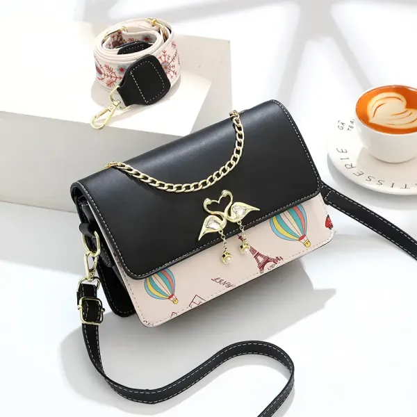 Lock Chain Square Bag