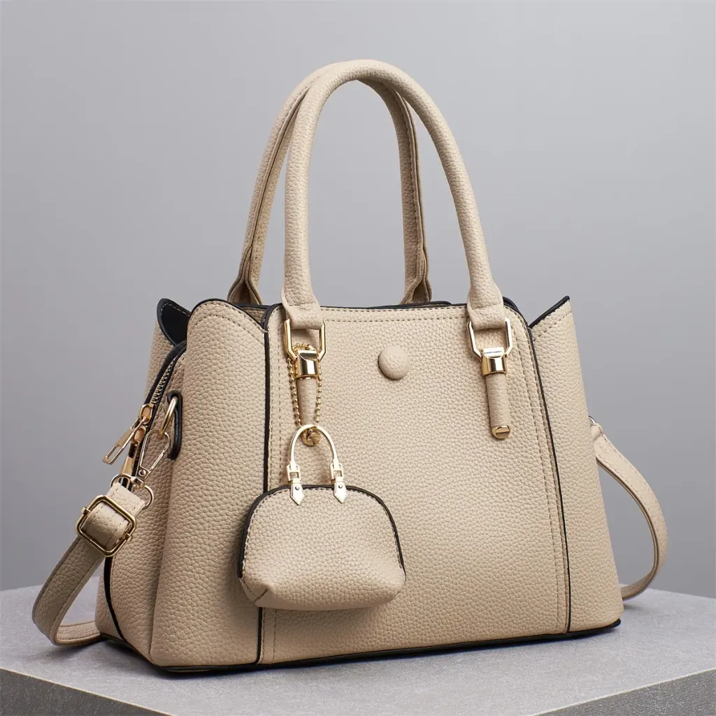 Spliced Square Shoulder Bag