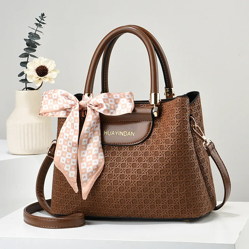 Braid Square Top Handle Bag