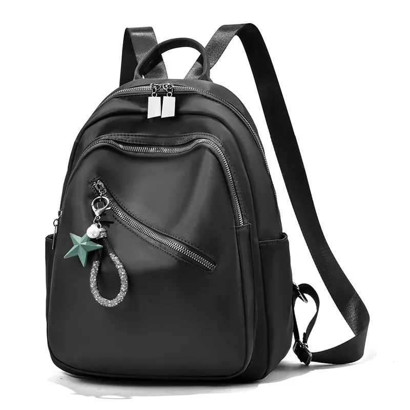 Women's Backpack With Printing Pattern, Made Of PU Material, Featuring Sewing Thread Detail
