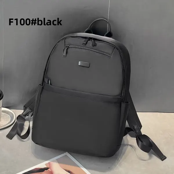 Waterproof PU Laptop Backpack For Women With Sewing Thread Detail
