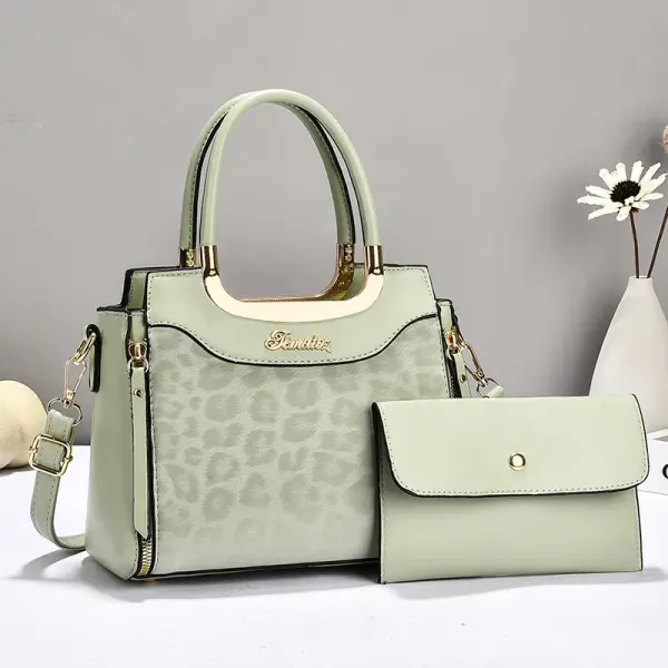 Leopard Square Handbag