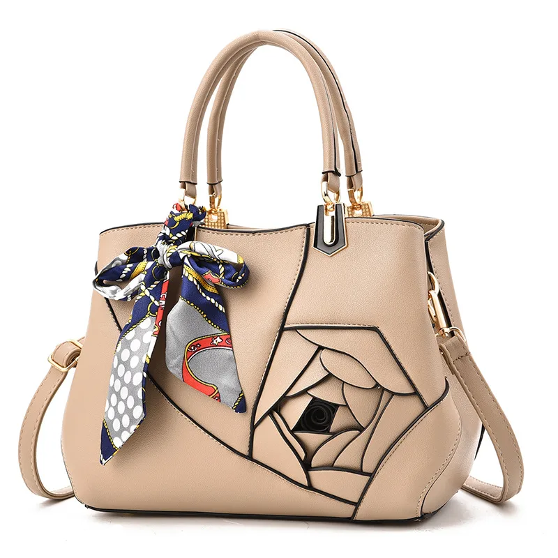 Large Solid Color Pu Leather Women’s Killer Shoulder Bag With Zipper Closure In Casual European And American Style