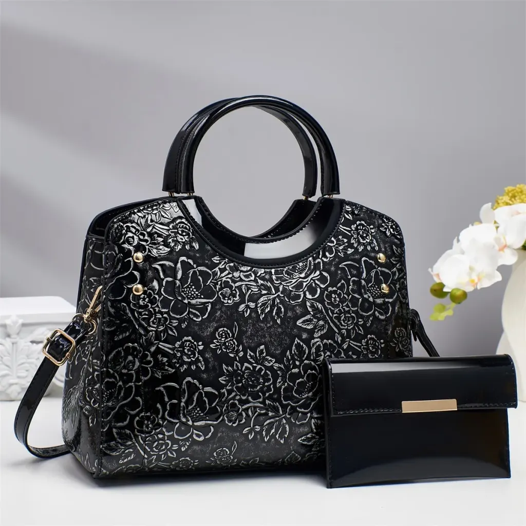 Multicolor Square PU Bag Set For Women Featuring Single Shoulder Strap