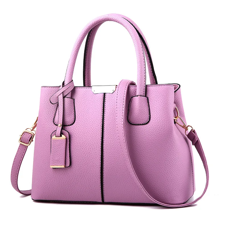 Zipped Vegan Leather Handbag