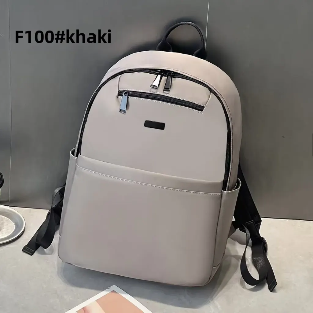 Waterproof PU Laptop Backpack For Women With Sewing Thread Detail
