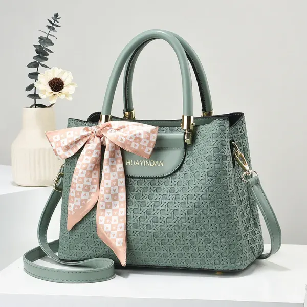 Braid Square Top Handle Bag