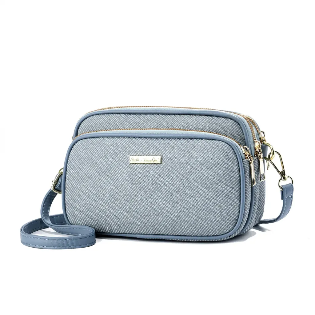 Women’s Color Block Square Camera Bag In PU Leather With Braid Detail And Single Shoulder Strap