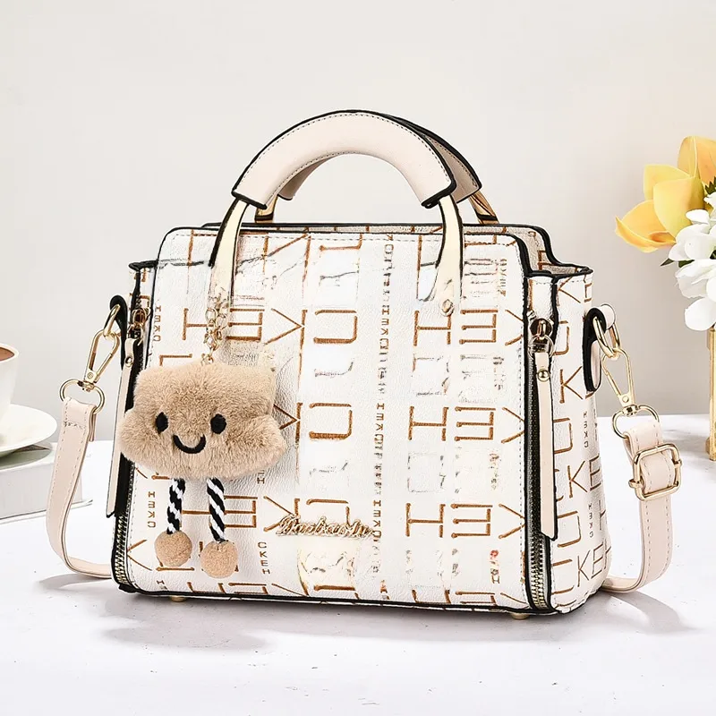 PU Leather Women’s Square Handbag In Color Block Style With Sewing Thread Accents, Featuring A Top Handle