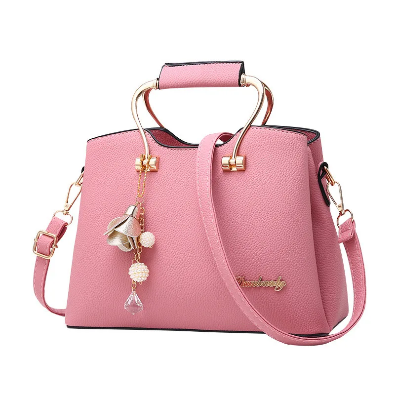Women’s PU Leather Bucket Handbag With Sewing Thread Detail, Top Handle