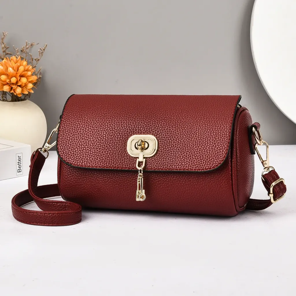Square Vegan Leather Bag