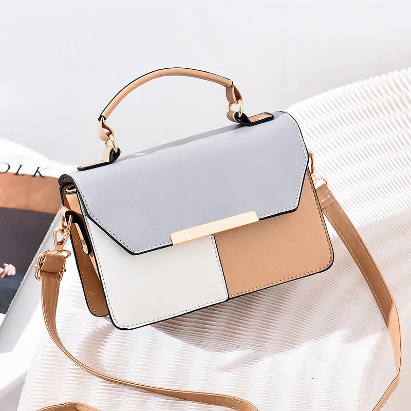 Multicolor Square PU Bag For Women Featuring Single Shoulder Strap, Stylish And Versatile Square Crossbody Bag
