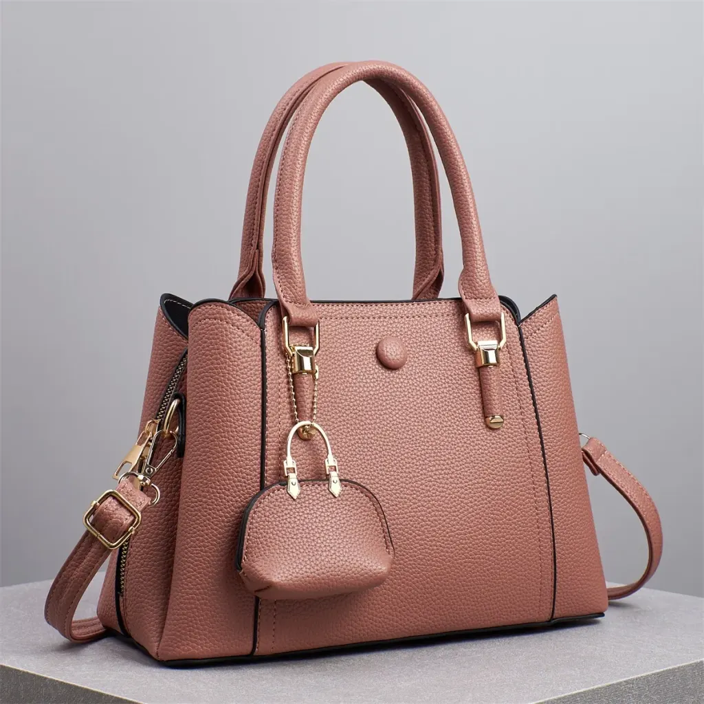 Spliced Square Shoulder Bag