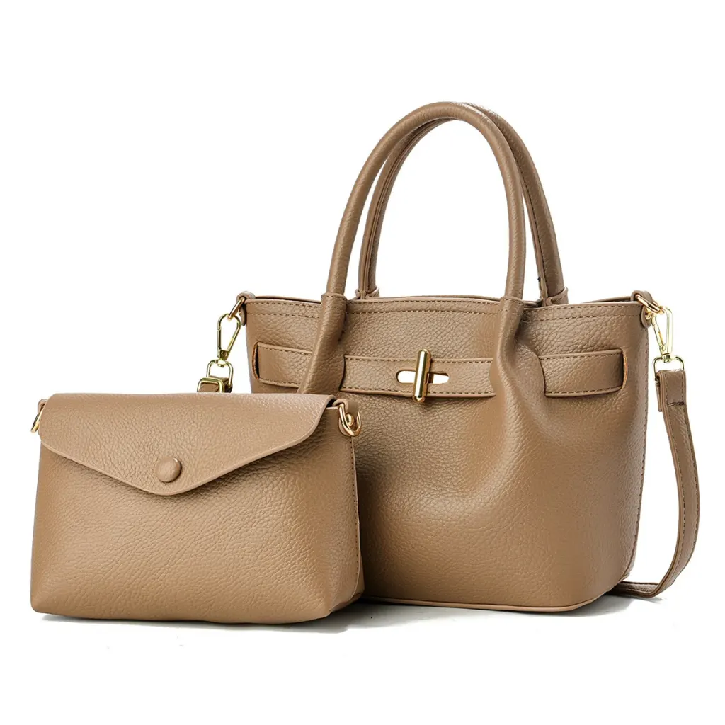 Women PU Leather Bucket Tote Bag With Sewing Thread Detailing And Folds, Top Handle Style For Spring