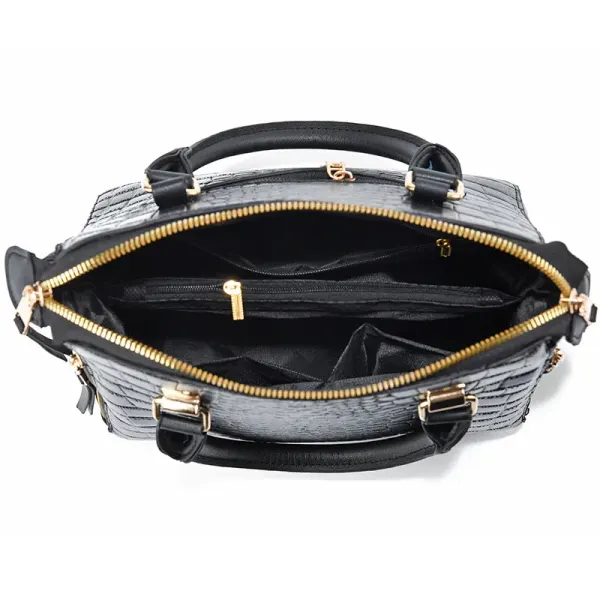 Large Crocodile Square Bag Set
