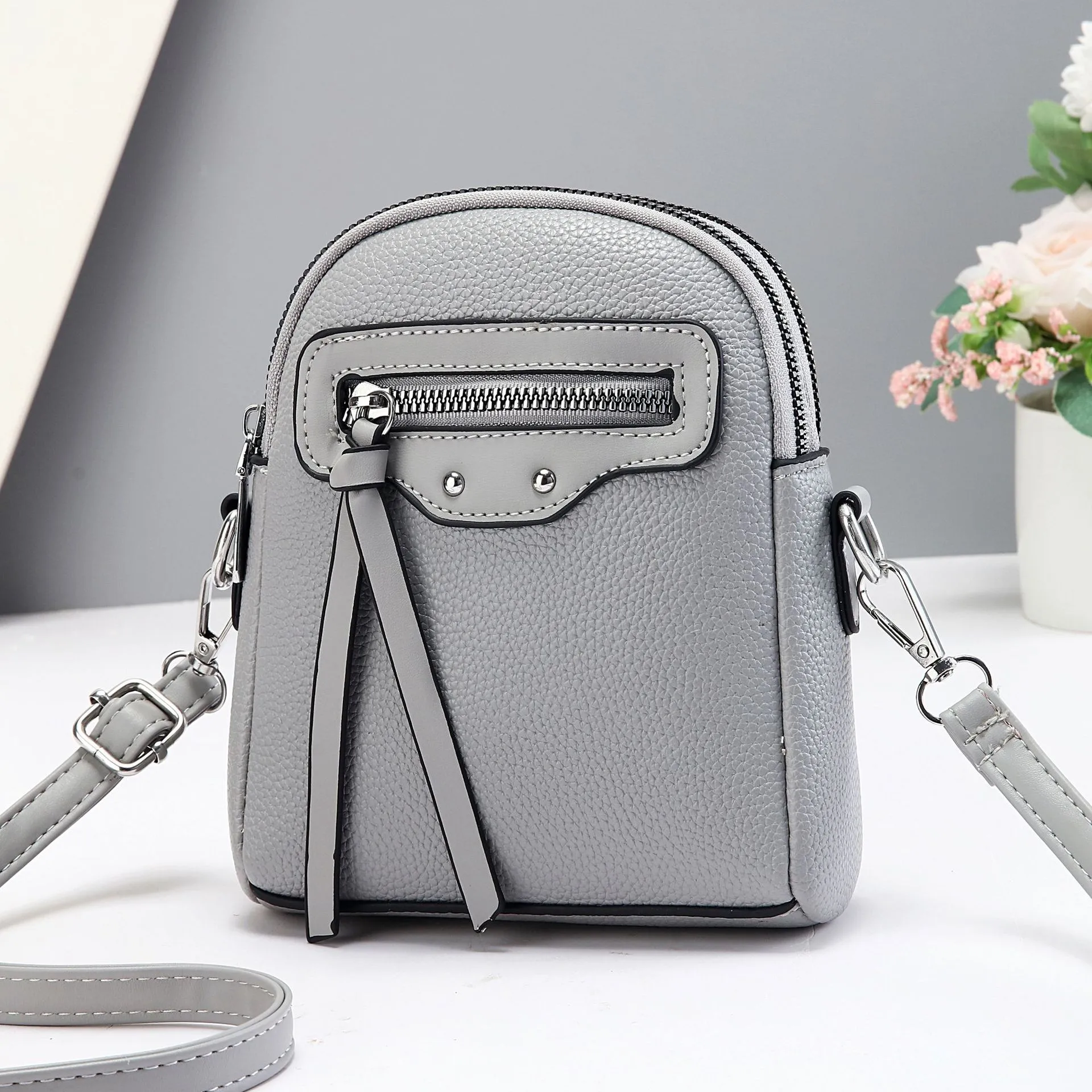Shell Dome Bag For Women In PU Material Featuring Printing Design With Single Shoulder Strap Main image