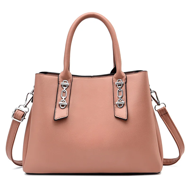 Solid Color Medium PU Leather Women’s Streetwear Shoulder Bag With Zipper Closure, Stylish Single Shoulder Design