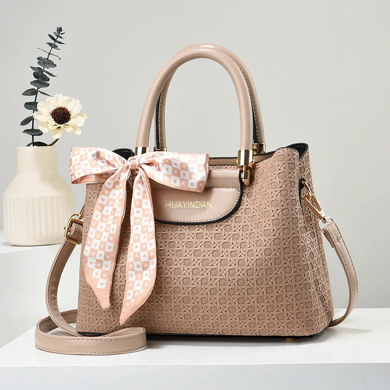 Braid Square Top Handle Bag