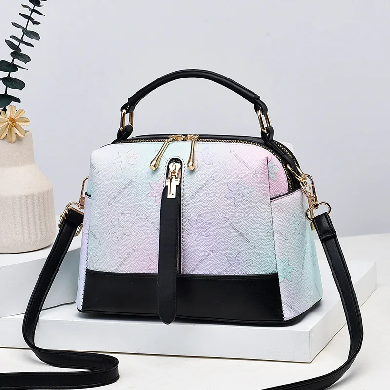 Color Block Vegan Handbag