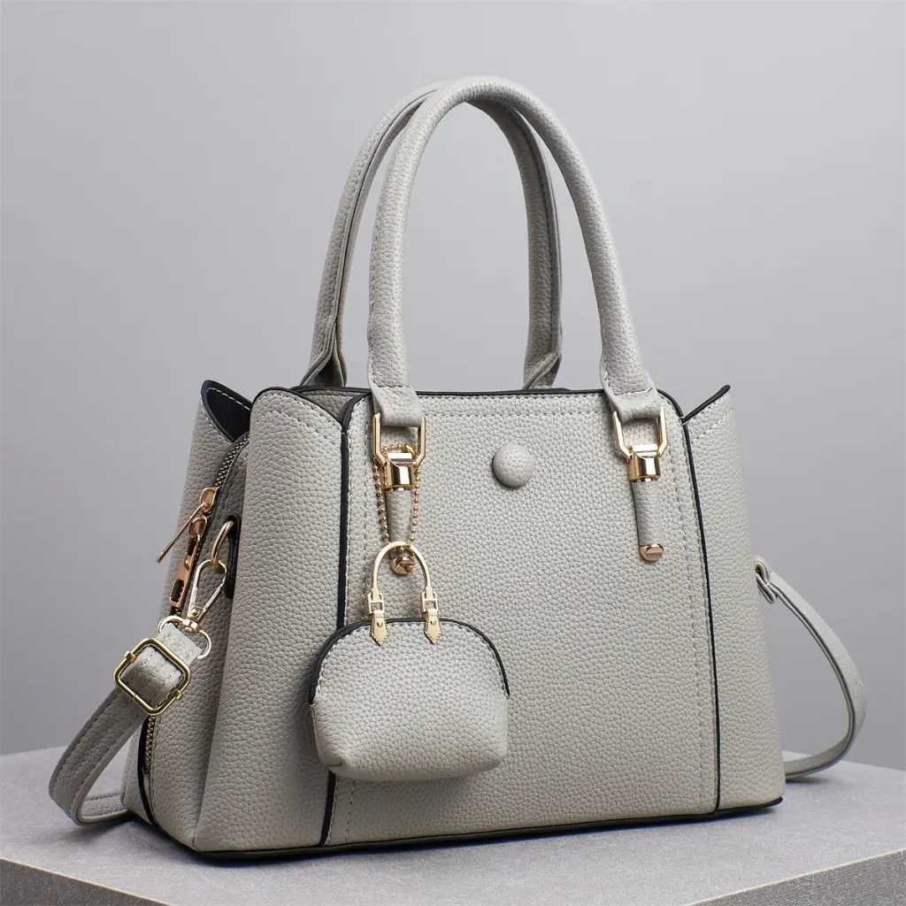 Spliced Square Shoulder Bag