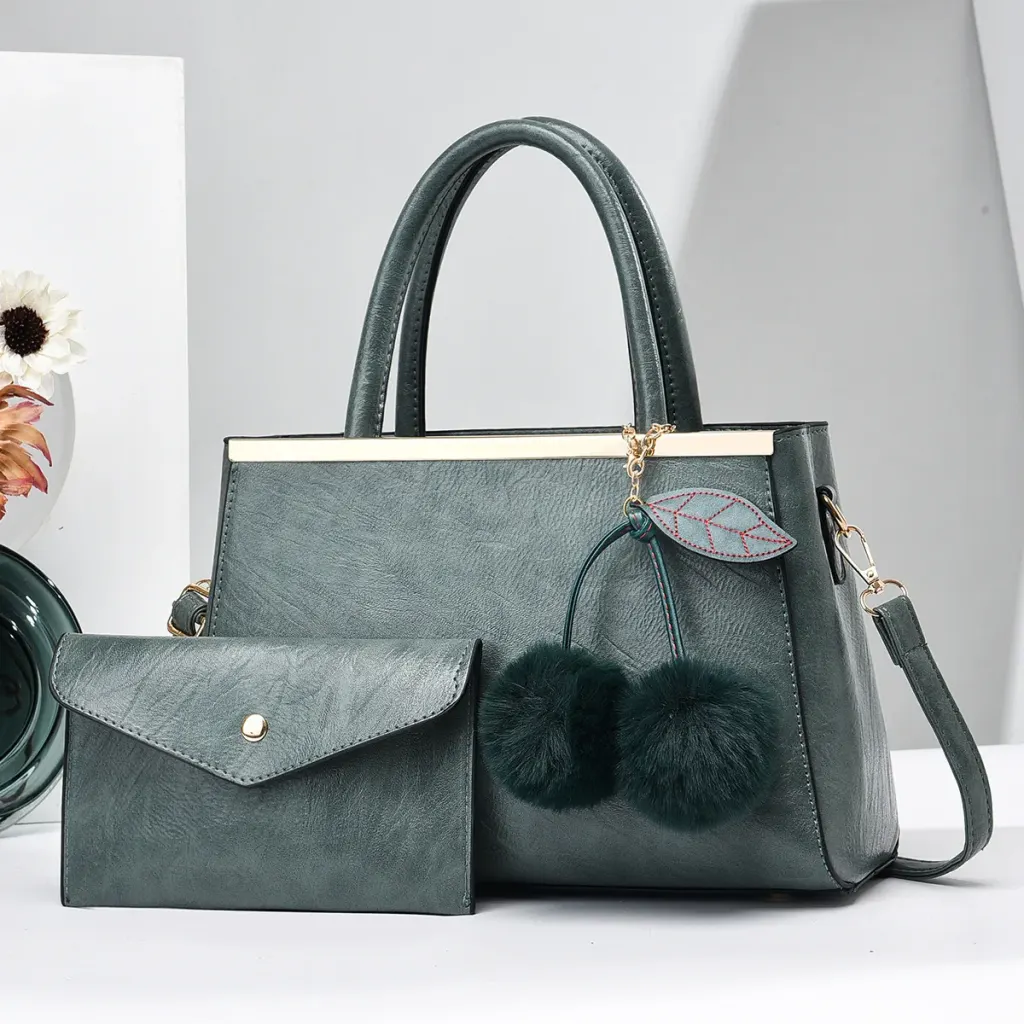 Fluff Ball Square Bag Set