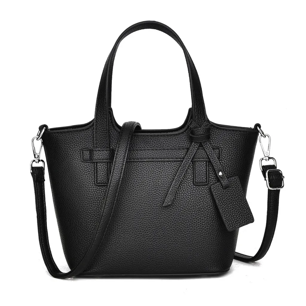 Women's PU Leather Bucket Shoulder Bag With Sewing Thread Detail, Featuring Single Shoulder Strap