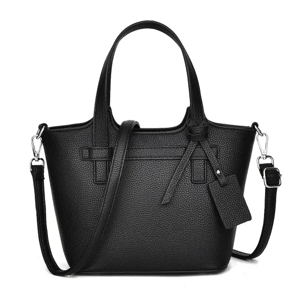 Women's PU Leather Bucket Shoulder Bag With Sewing Thread Detail, Featuring Single Shoulder Strap