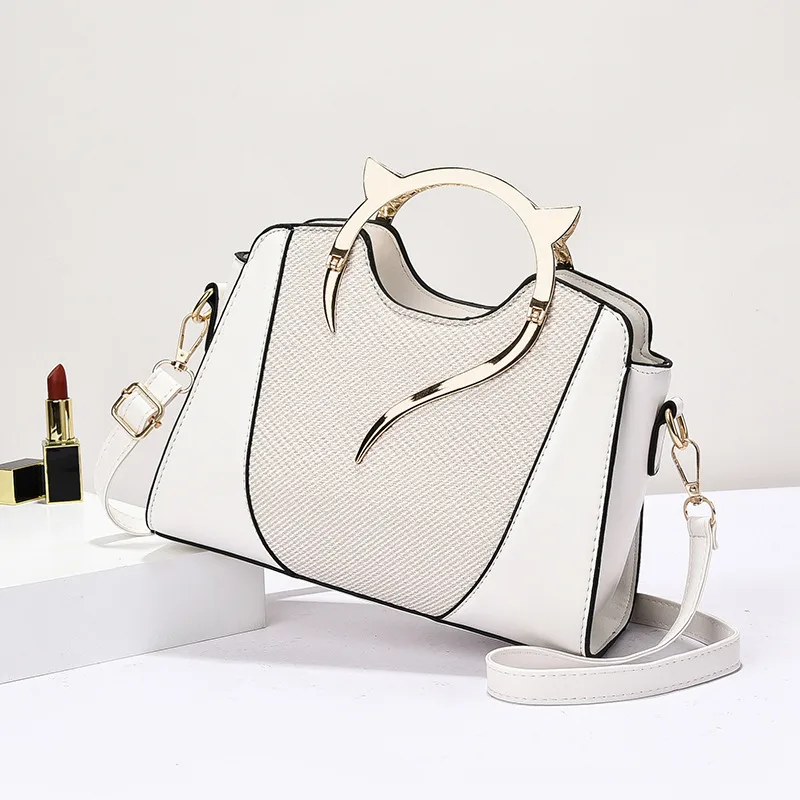 Shell-Shaped Dome Bag For Women In PU Material Featuring Splicing Design With Single Shoulder Strap