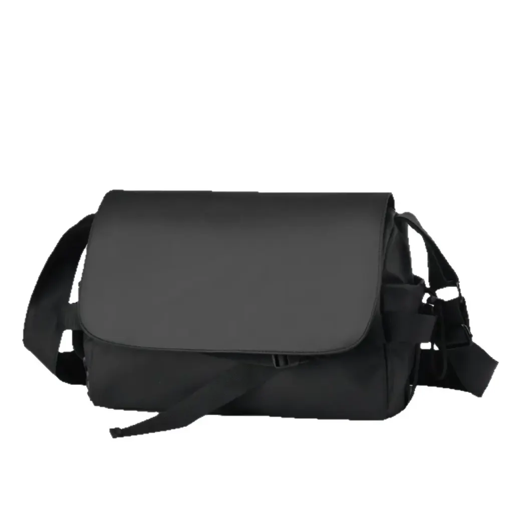 Square Letter Pattern Oxford Cloth Crossbody Bag For Women With Sewing Thread Detail And Waterproof Single Shoulder Strap